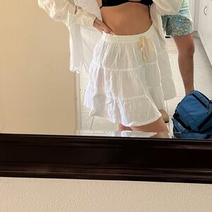 Aerie -White Mini Skirt